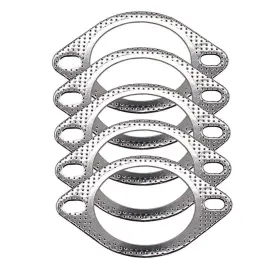 Aib2c 740229288239 5 Pcs Exhaust Flange Gasket 3 Inch High Temp For Turbo Downpipe Catback H