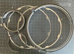 22778070 Asketsnclamps 23108406 Aftermarket Dpf Gasket And Clamp Kit Compatible With Volvo 22