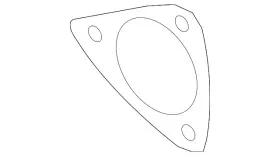 8k0-253-115-a Audi Genuine Converter And Pipe Gasket