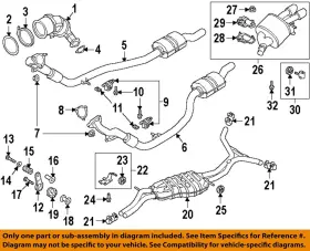 8w0253115g Audi Oem 2018 A4 2.0l-l4 Exhaust-catalytic Cnvrtr Gasket