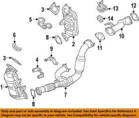 52022461aa Chrysler Oem 14-21 Promaster 1500-front Pipe Gasket