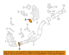 1500-cross Chrysler Oem 68167991ab 14-21 Promaster Over Pipe Gasket