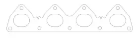 C4155-030 Cometic .030 Mls Exhaust Manifold Gasket By Fits Honda H22s 92-01