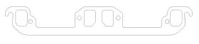 C5558-064 Cometic Gasket Header - 1.195 X 1.675 In Rect Port Graphite Pair