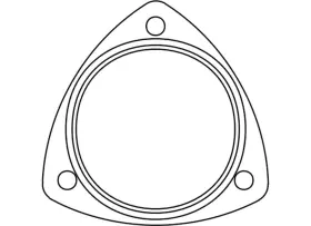 Eg4375 Dnj Engine Components Sce Gaskets 4375 Pro Copper Exhaust Collector Gasket 3.375 4-bolt