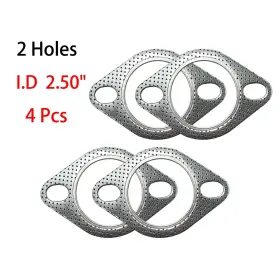365001-4 Etl Performance 4pcs High Temp 2-bolt Exhaust Gasket 2.50 Inch 63.50mm I.d New