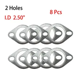 365001-8 Etl Performance 8pcs High Temp 2-bolt Exhaust Gasket 2.50 Inch 63.50mm I.d New