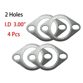 365002-4 Etl Performance 4pcs High Temp 2-bolt Exhaust Gasket 3.00 Inch 76.20mm I.d