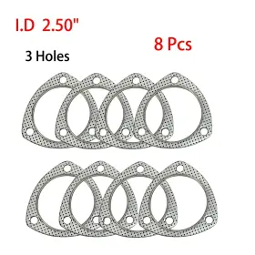 365003-8 Etl Performance 8pcs High Temp 3-bolt Exhaust Gasket 2.50 Inch 63.50mm I.d