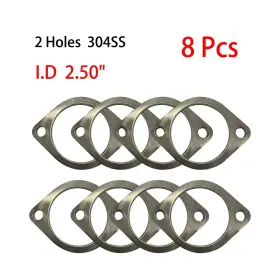 365005-8 Etl Performance 8pcs 2.50 Inch - 2 Bolt Universal Exhaust Flanges Holes 304ss 63.5mm New