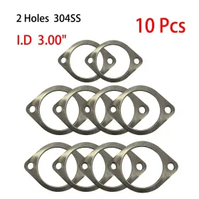 365006-10 Etl Performance 10pcs 3.00 Inch - 2 Bolt Universal Exhaust Flanges Holes 304ss 76.2mm New