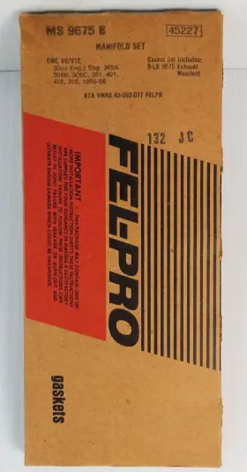 305a-c Fel-pro 10076 18097 Ms 9675 B Gmc 1960 - 1966 V6 351 401 478