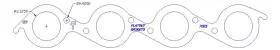 7005c Flatout Gaskets Copper Header Gasket
