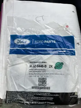 9l2z-9448-b Ford Genuine Gasket Sold As A Package Of 2