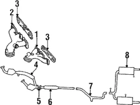F5oy-5e241-a Ford Genuine Catalytic Converter Gasket