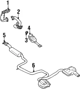F5rz-9450-b Ford Genuine Exhaust Pipe To Manifold Gasket