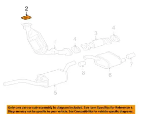 2m5z9450ba Ford Oem 02-03 Focus Exhaust Components-converter Gasket 2m5z9450ba Ford Oem 02-03 Focus Exhaust Components-converter Gasket