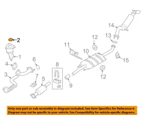 7e5z5f263aa Ford Oem 09-12 Escape Exhaust Components-converter Seal