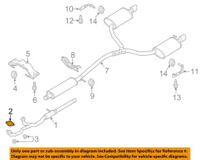7t4z-9450-aa Ford Oem Exhaust-front Pipe Gasket 7t4z9450aa