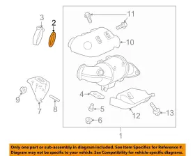 Bb5z6l612a Ford Oem 12-18 Edge Exhaust Components-catalytic Cnvrtr Gasket