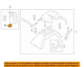 Bc3z17a954c Ford Oem 11-16 F-250 Super Duty Frame Trailer Hitch Components-hook