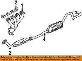 F37z9448a Ford Oem 93-01 Ranger Exhaust System Components-gasket