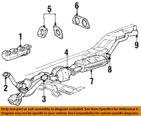 F67z5e241ca Ford Oem 96-01 Explorer Exhaust System Components-gasket