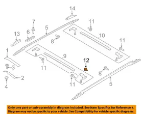 Fb5z78551a28aa Ford Oem 11-23 Expedition Roof Exterior Trim-hook