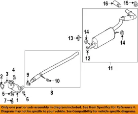 Kb3z6l612a Ford Oem 19-23 Bronco Exhaust Components-catalytic Cnvrtr Gasket