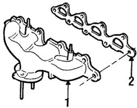 Xs4z-9448-aa Ford Genuine Gasket