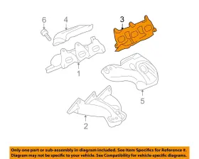 12593921 Gm Oem 07-17 Acadia Limited Manifold-exhaust Manifold Gasket