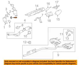 13297792 Gm Oem 2010 Lacrosse Exhaust Components-front Pipe Gasket
