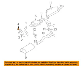 15547998 Gm Oem 94-95 S10 Sonoma Exhaust System Components-seal