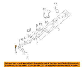 15724999 Gm Oem 98-03 S10 Sonoma Exhaust System Components-seal