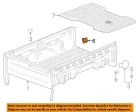 23146899 Gm Oem Pick Up Box Bed-hook