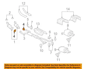 92066863 Gm Oem Exhaust-center Muffler Gasket