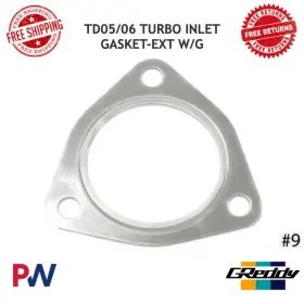 11900130 Greddy Td05/06 Turbo Inlet Gasket For Td05 / Td06 With External Wastegate