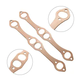 Tt4093 Helloautoparts Sbc Oval Port Copper Header Exhaust Gaskets For Sb Chevy 327 305 350 Reusable