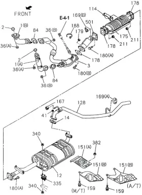 8-94324-194-1 Honda Genuine Catalytic Converter Gasket
