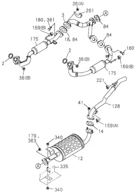 8-97148-757-1 Honda Genuine Catalytic Converter Gasket