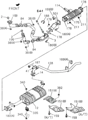8-97381-456-0 Honda Genuine Gasket Exhaust Pipe To