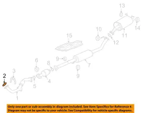 18212t2fa01 Honda Oem 14-20 Accord Exhaust Components-front Pipe Gasket