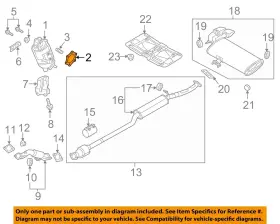 282822b700 Hyundai Oem 13-21 Elantra Gt-catalytic Cnvrtr Gasket