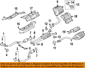 287512b350 Hyundai Oem 15-16 Genesis Exhaust Components-front Pipe Gasket
