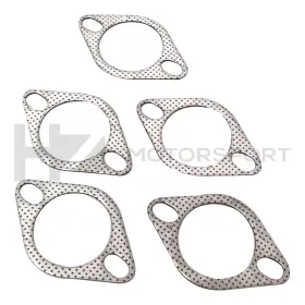 Hzg002 Hz 2.5 Inch Exhaust Gasket 2-bolt 63.5mm Flange High Temperature 5pcs