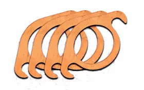 Mb3388-0 Isp Type 1 1965-1979 Vw Beetle And Super Copper Slip-flange Exhaust Gaskets 1/2 Inch