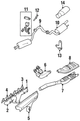 Ebc11330 Jaguar Genuine Manifold Gasket
