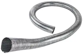 319477 Jegs Flexible Exhaust Tubing 2 1/2 Inch Diameter X 6 Ft. Long Galvanized Steel