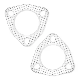 Dian-0905 Junecarp 2pcs 2.25 Inch Exhaust Gasket Set 3-bolt 3.62 0.07 Icnh Triple-hole