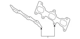 28521-37104 Kia Genuine Gasket Exhaust Manif 28521 37104